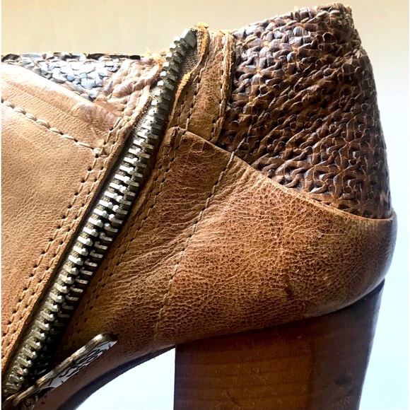 A.S.98 Women's Leather Ankle Brown Boots EUR 40 US Sz 9 3” Block Heel - Picture 2 of 11